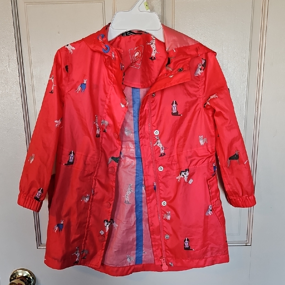 Joules Kids Red Animal Print Jacket